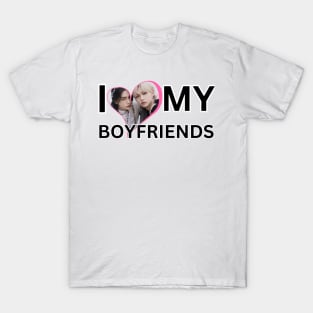 Stray Kids Felix and Hyunjin I Love My Boyfriends T-Shirt